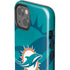 NFL Miami Dolphins Double Vision iPhone 15 Impact Case